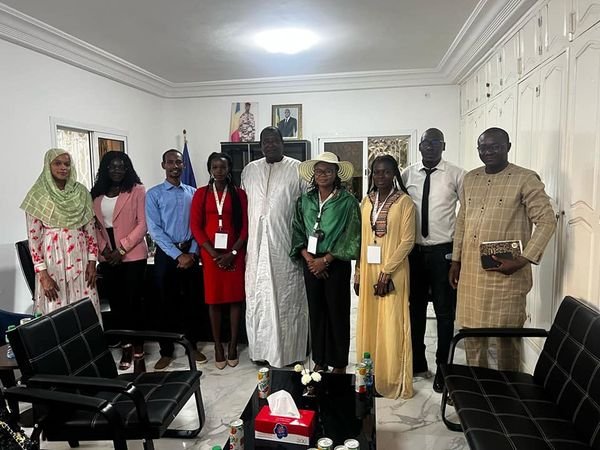Rencontre avec une délégation de jeunes leaders tchadiens participant à la 23ème session hybride du Young African Leaders Initiative( YALI)